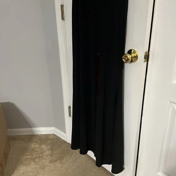 Adam Black Backless Halter Gown - Picture 5 of 9